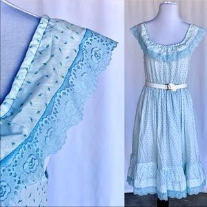 Light Blue Authentic Vintage Dress